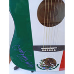 Load image into Gallery viewer, Marco Antonio Solis full size Mexican flag acoustic guitar signed with proof
