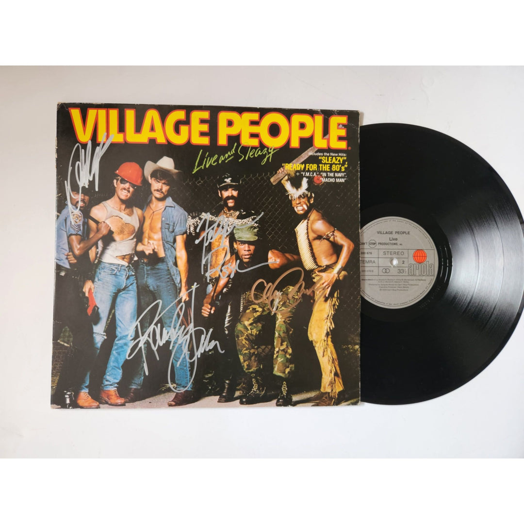 The Village People sleazy ready for the '80s lp signed