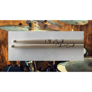 Chad Smith Red Hot Chili Peppers Drumsticks signed with proof