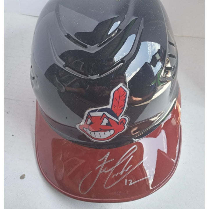 Francisco Lindor Cleveland Indians full size batting helmet signed