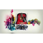 Load image into Gallery viewer, David Grohl Taylor Hawkins Foo Fighters full size acoustic guitar signed with proof
