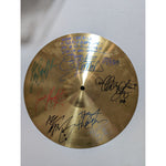 Load image into Gallery viewer, Kiss Gene Simmons, Paul Stanley, Ace Frehley, Peter Criss, Tommy Thayer, Eric Singer and Bruce Kulick cymbal signed with proof
