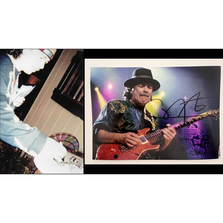 Carlos Santana 5x7 photo signed with proof