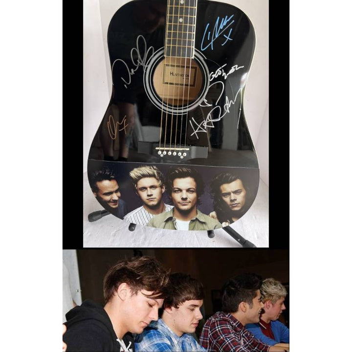 Harry Styles One Direction full size acoustic guitar signed with proof