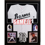 Load image into Gallery viewer, Michael Jordan Birmingham Barons signed jersey white with proof
