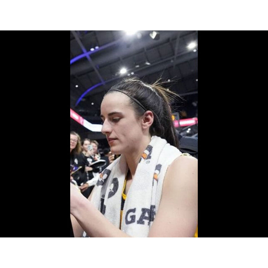 Caitlin Clark Indiana Fever 3/4 size logo basketball signed with proof