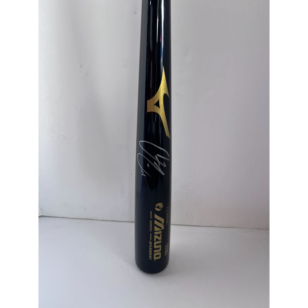 New York Mets Francisco Lindor Mizuno MLB game model bat signed with proof