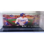 Load image into Gallery viewer, New York Mets Francisco Lindor Mizuno MLB game model bat signed with proof
