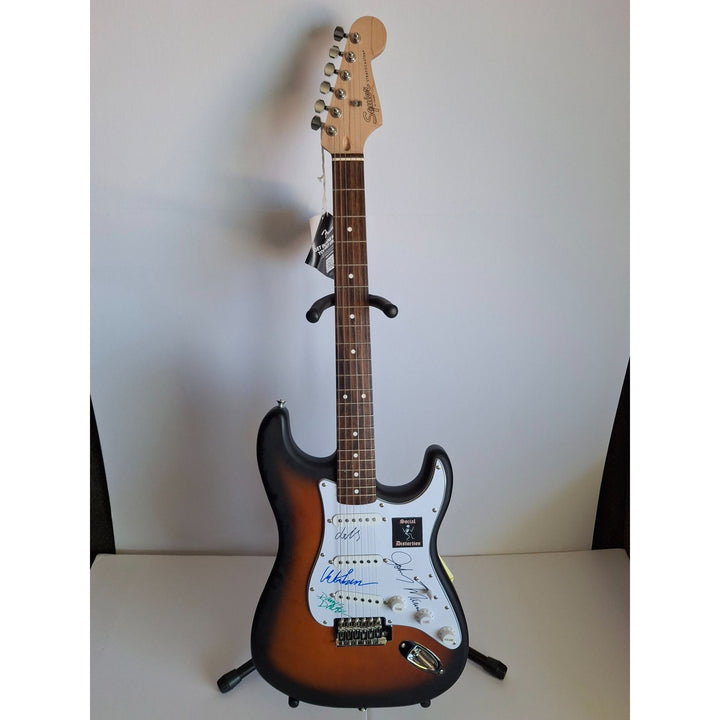 Mike Ness, Social Distortion Fender Stratocaster Squier electric guitar signed with proof