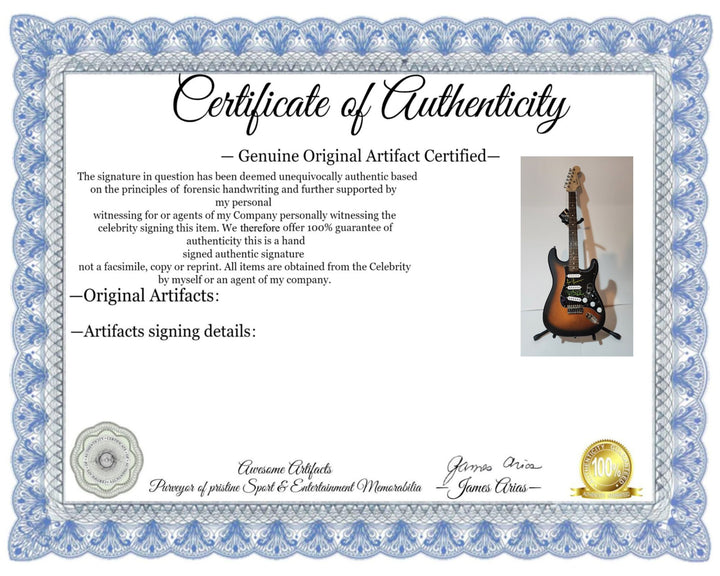 Tool: Maynard James Keenan Danny Carey, Justin Chancellor, Adam Jones authentic Fender Stratocasterelectric guitar signed with proof