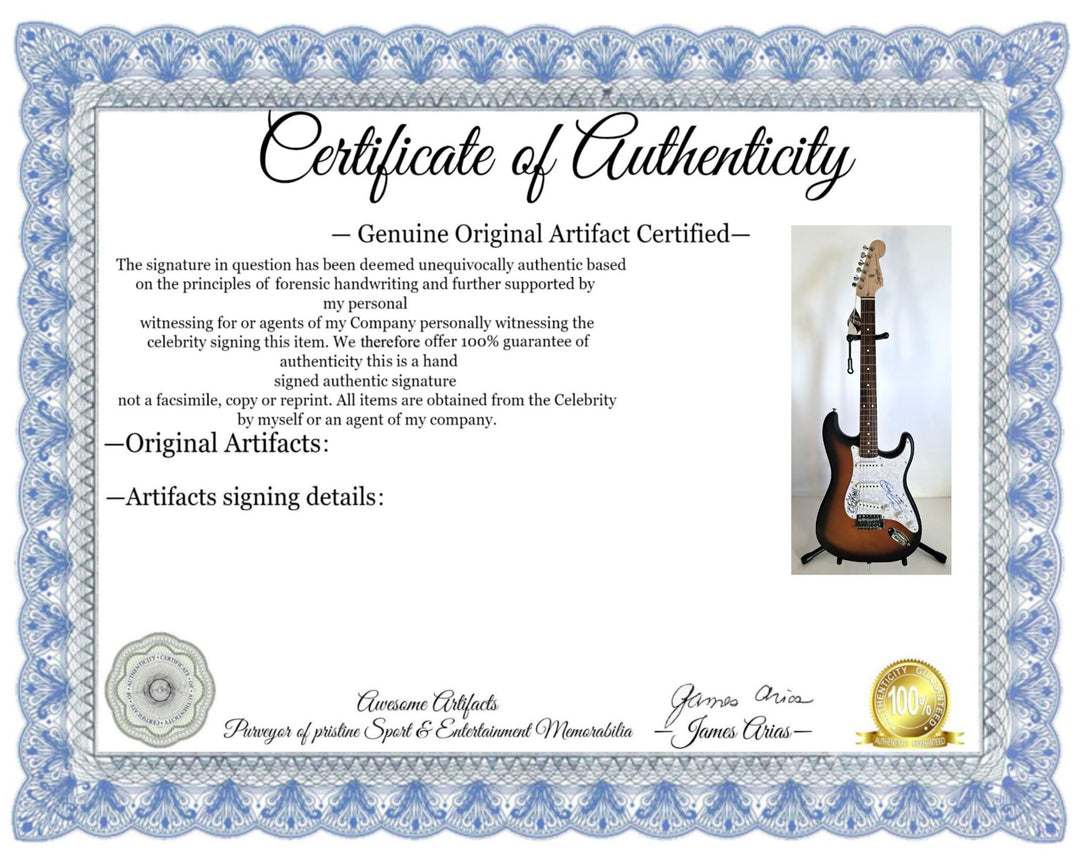 BB King & Eric Clapton, Fender Stratocaster electric guitar signed with proof