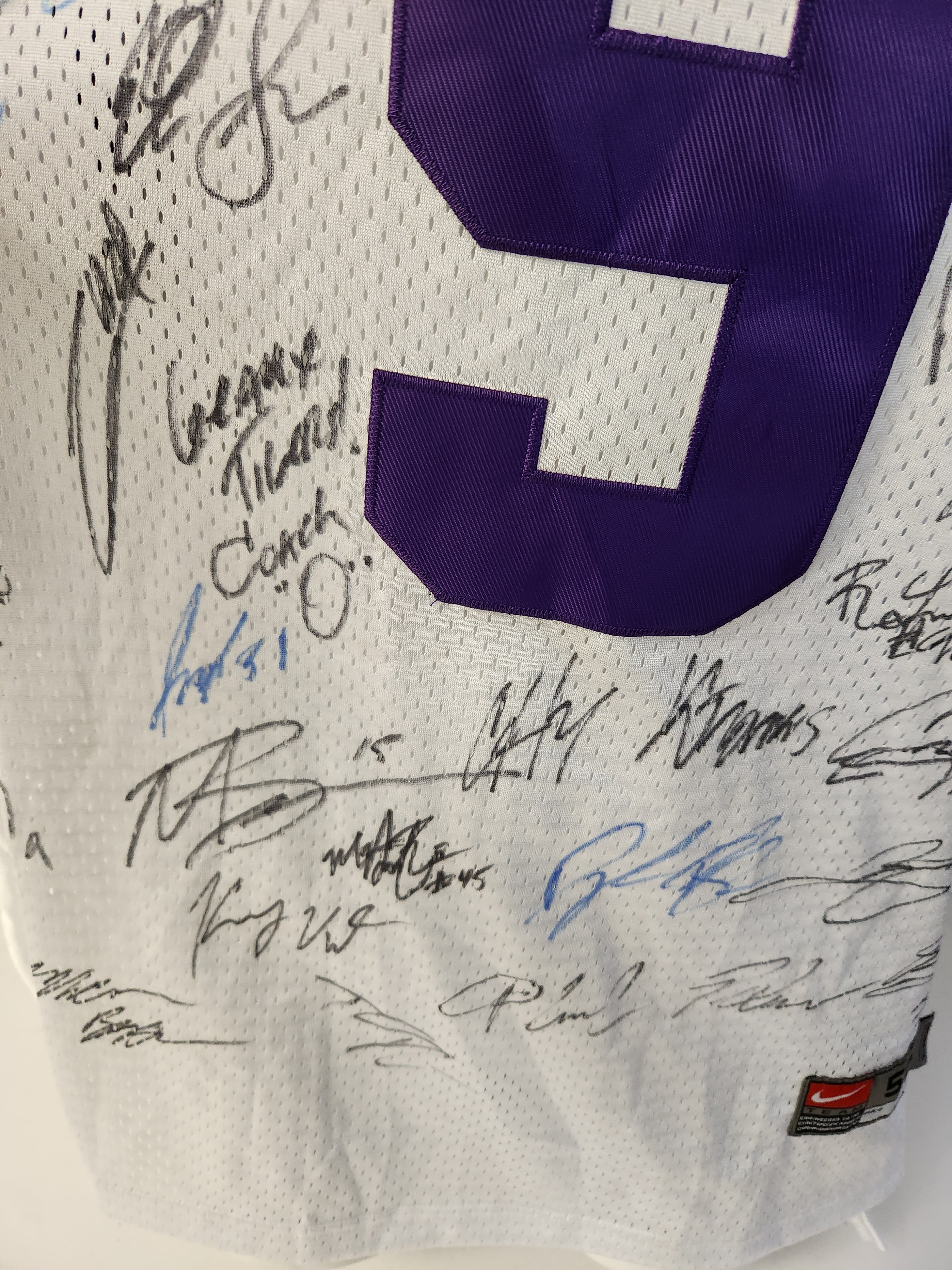 Awesome Artifacts Joe Burrow LSU Tigers 2019 National Champions Team Signed Jersey by Awesome Artifact