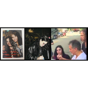 Eddie Van Halen and Ozzy Osbourne 5x7 photo signed with proof