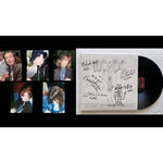 Load image into Gallery viewer, Angus young Malcolm Young Brian Johnson Cliff Williams Phil Rudd AC DC Flick of the Switch lp signed with proof
