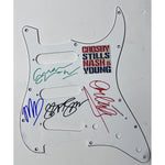 Load image into Gallery viewer, csny David Crosby Neil Young Graham Nash Stephen Stills  Stratocaster electric pickguard signed with proof

