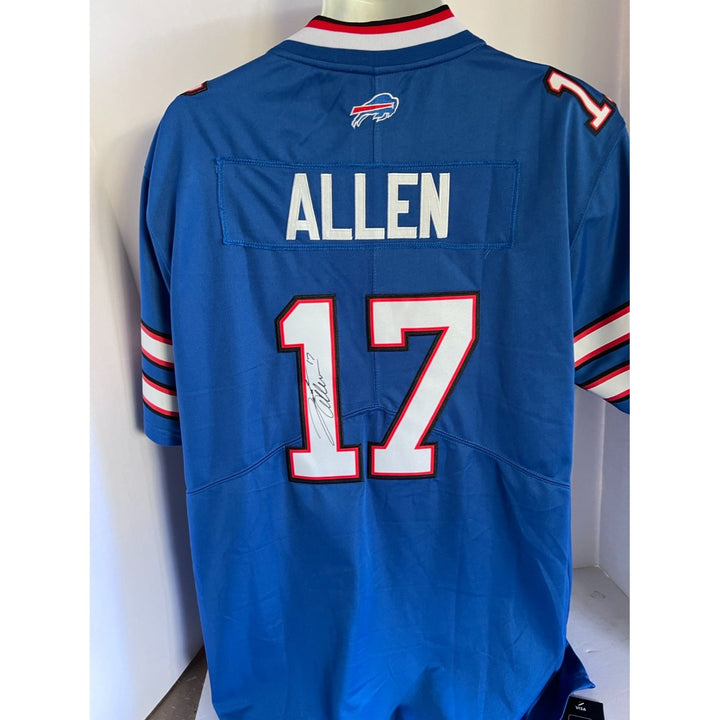 Josh Allen Buffalo Bills Navy Nike size large game model jersey signed with proof