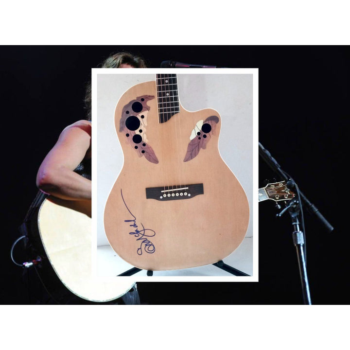 Sarah McLaughlin acoustic guitar signed