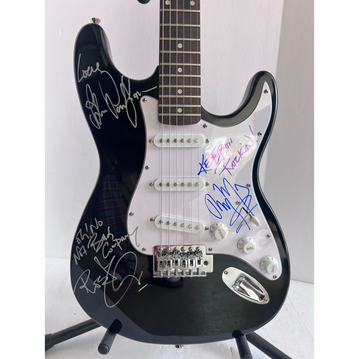 Jimmy Page Robert Plant John Paul Jones Led Zeppelin Stratocaster full size electric guitar signed with proof