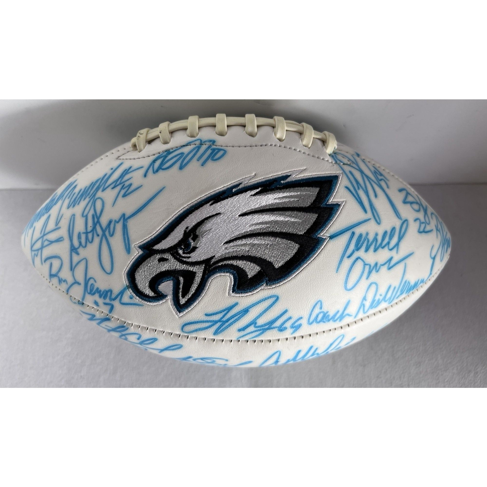 McNabb, Vick, Cunningham, Jaworski Autographed Philadelphia Eagles