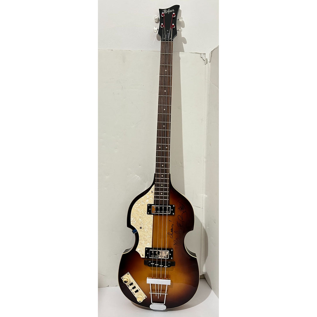 Paul McCartney of the Beatles & Wings Hofner left handed Bass guitar just like he played signed with proof