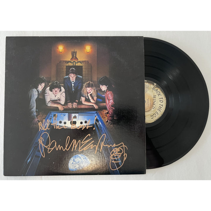 Paul McCartney Back to the Egg lp signed with proof