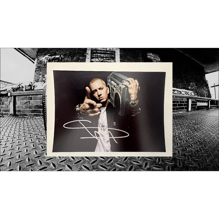 Marshall Mathers " Eminem Slim Shady" 5x7 photograph  signed with proof