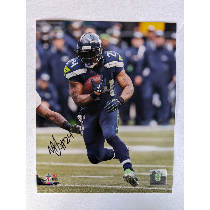 Marshawn Lynch Seattle Seahawks 8x10 photo signed with proof