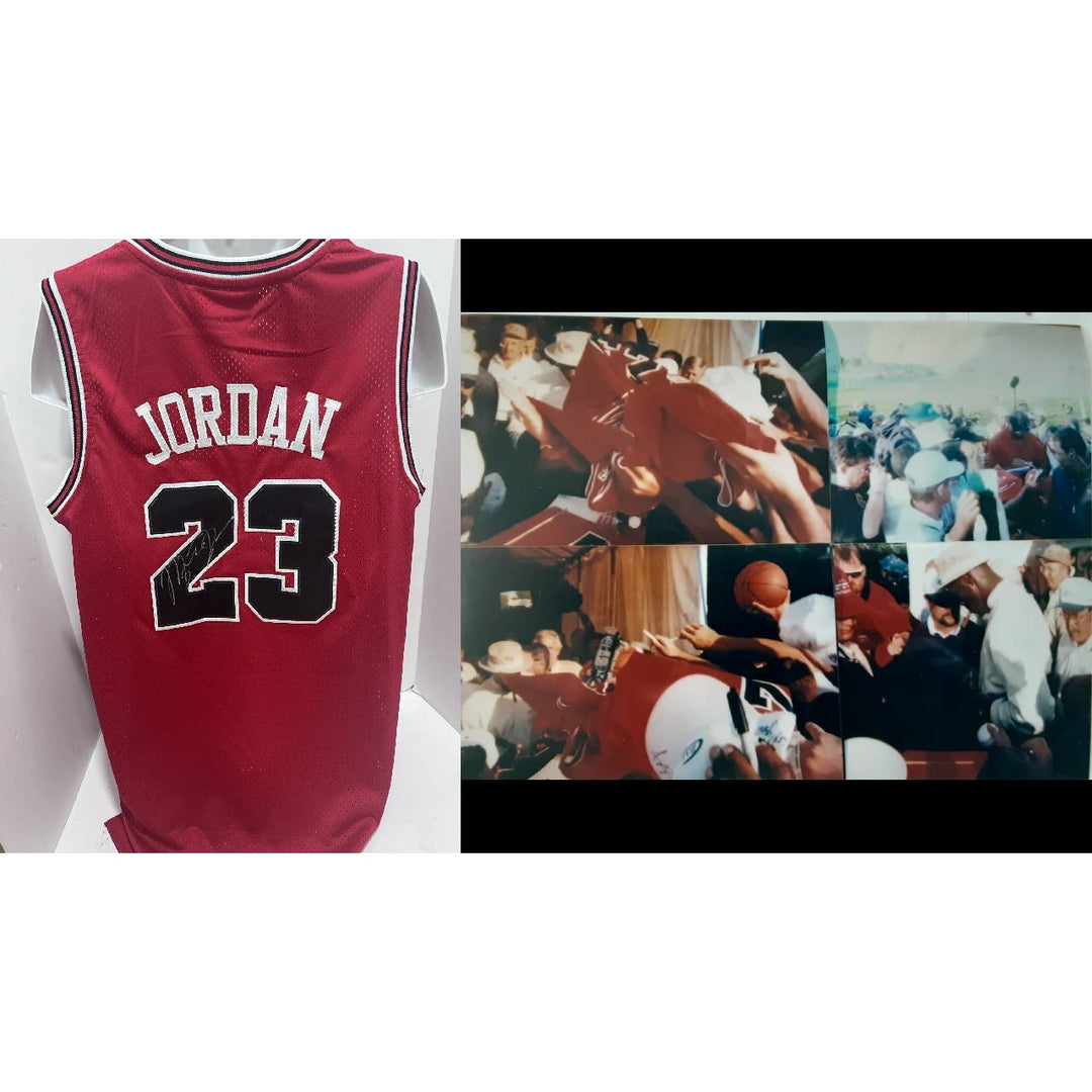 Michael Jordan 1984-1985 Chicago Bulls game model jersey signed with proof