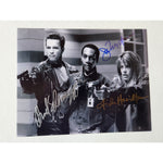Load image into Gallery viewer, Arnold Schwarzenegger Linda Hamilton Joe Morton Terminator 2  8x10 photo signed with proof
