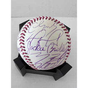 Buster Posey 2018 San Francisco Giants World Series champions team signed Rawlings commemorative baseball with proof
