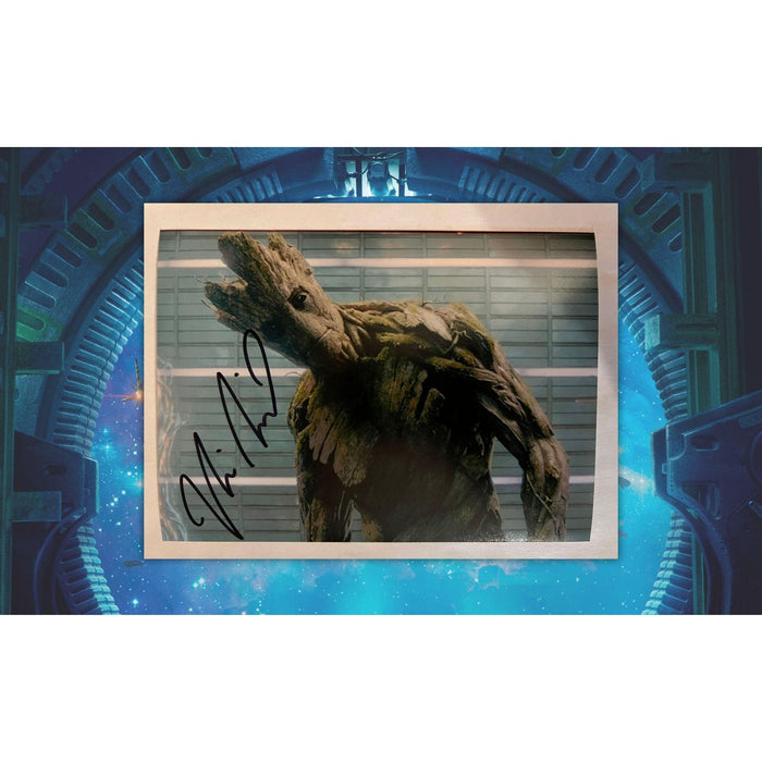 Vin Diesel Groot Guardians of the Galaxy 5x7 photo signed with proof