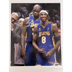 Los Angeles Lakers Kobe Bryant and Shaquille O'Neal 16x20 photo signed with proof