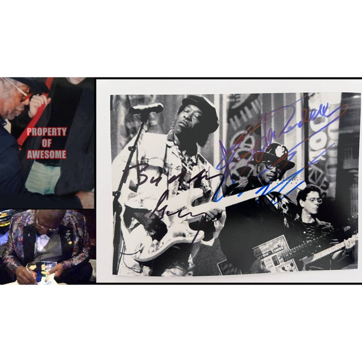 Buddy Guy and Bo Diddley 5x7 photo signed with proof