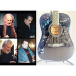 Load image into Gallery viewer, Johnny Cash Waylon Jennings Kris Kristofferson Willie Nelson The Highwaymen Huntington full size acoustic guitar signed with proof
