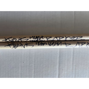 Travis Barker drummer of Blink-182 drumsticks (2) signed with proof