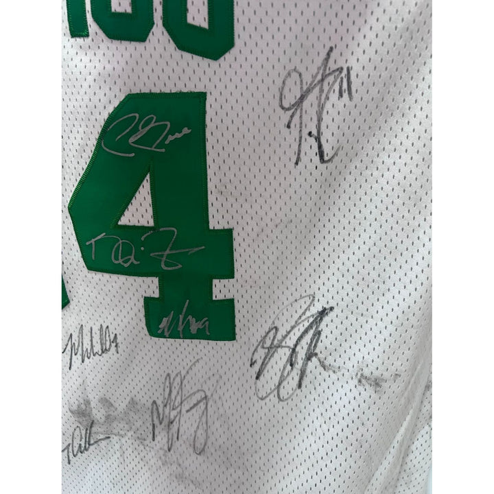 Boston Celtics 2007 2008 NBA champions Paul Pierce Kevin Garnett Ray Allen team sign game model jersey with proof