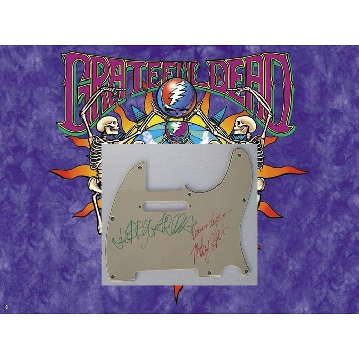 Jerry Garcia and Mickey Hart The Grateful Dead telecaster electric guitar pickguard signed with proof