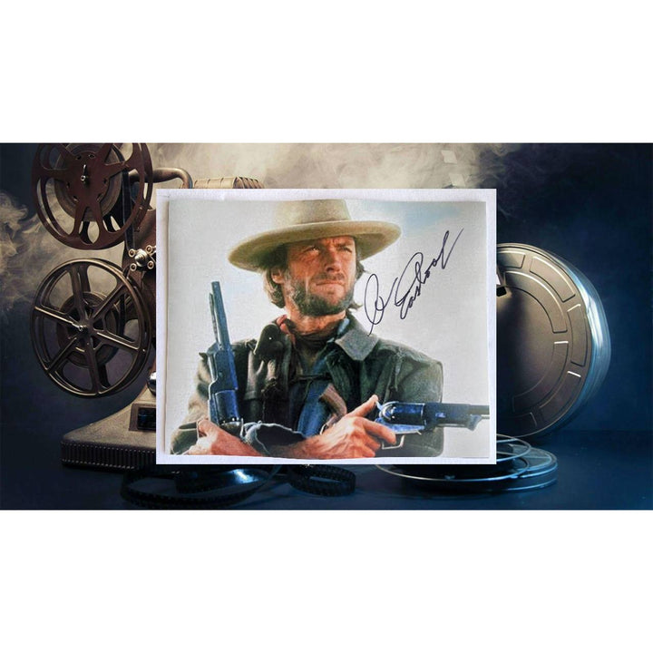 Clint Eastwood 8 x 10 photo signed  with proof