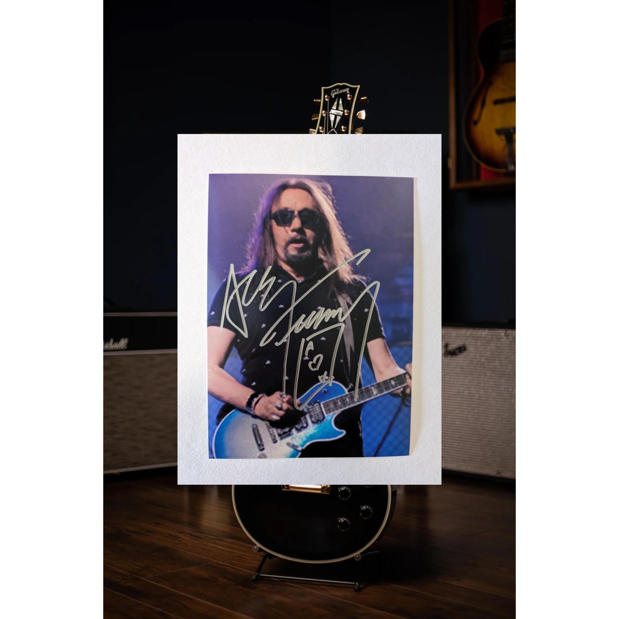 Ace Frehley Kiss 5x7 photograph signed with proof