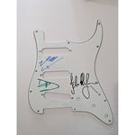 Load image into Gallery viewer, Those Crooked Vultures David Grohl John Paul Jones Josh Homme Fender Stratocaster electric guitar pick guard signed with proof
