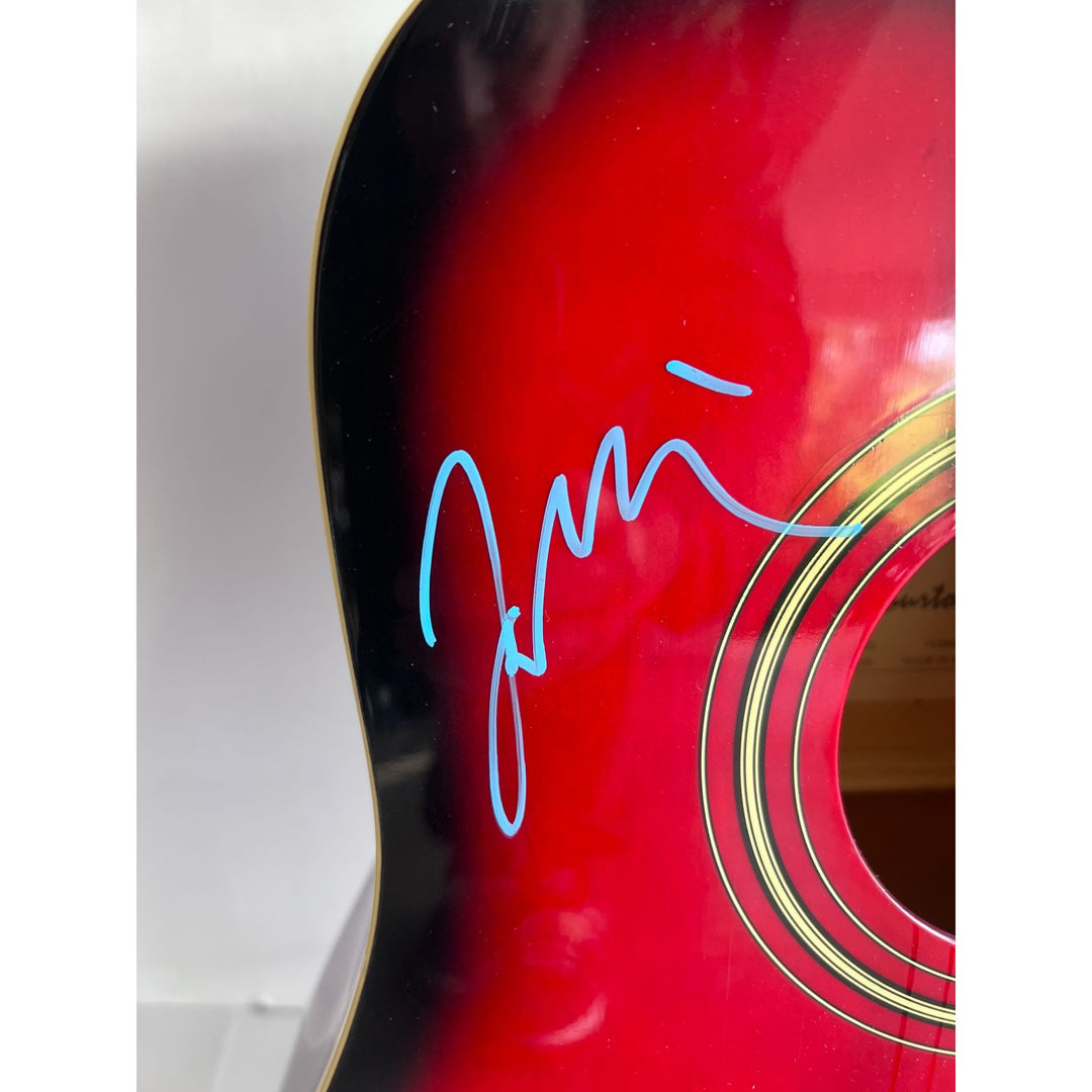 David Grohl Taylor Hawkins Foo Fighters full size acoustic guitar signed with proof