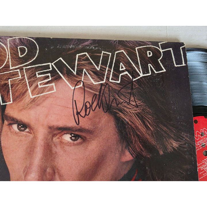 Rod Stewart ''Foolish Behaviour'' LP signed with proof.