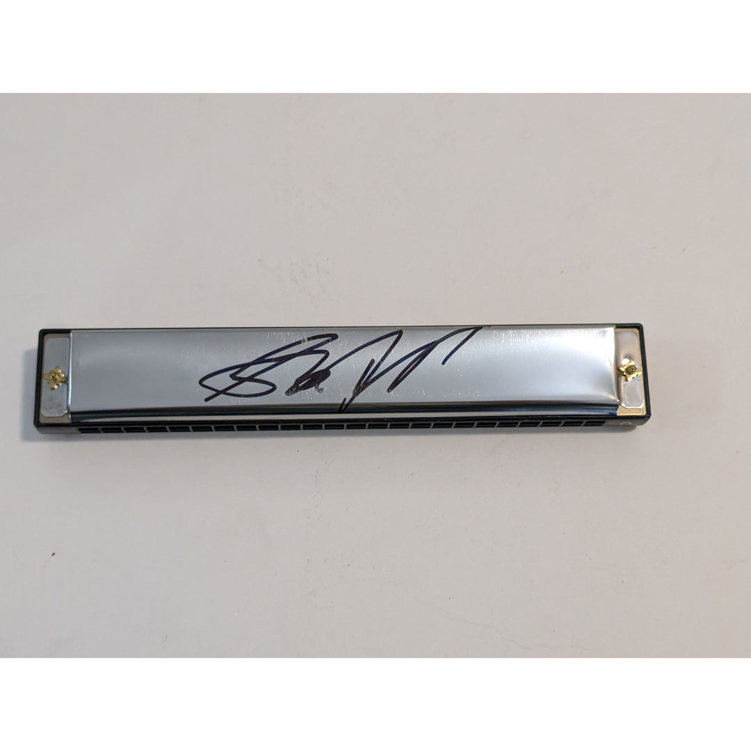 Steven Tyler Aerosmith 24 hole deluxe harmonica signed with proof