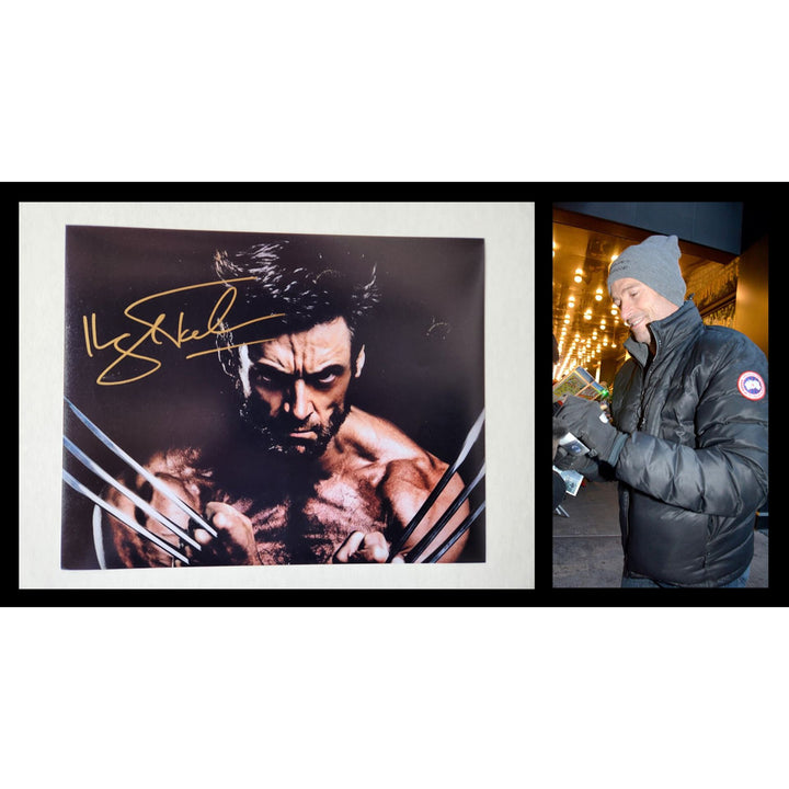 Hugh Jackman Wolverine 8x10 photo sign with proof