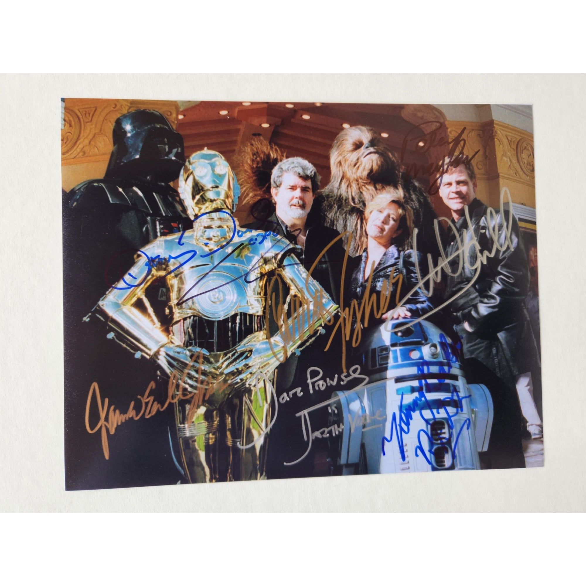 Awesome Cast Autographed 8x10 Movie Photo Including Mark popular Hamill and J. Earl Jones !!