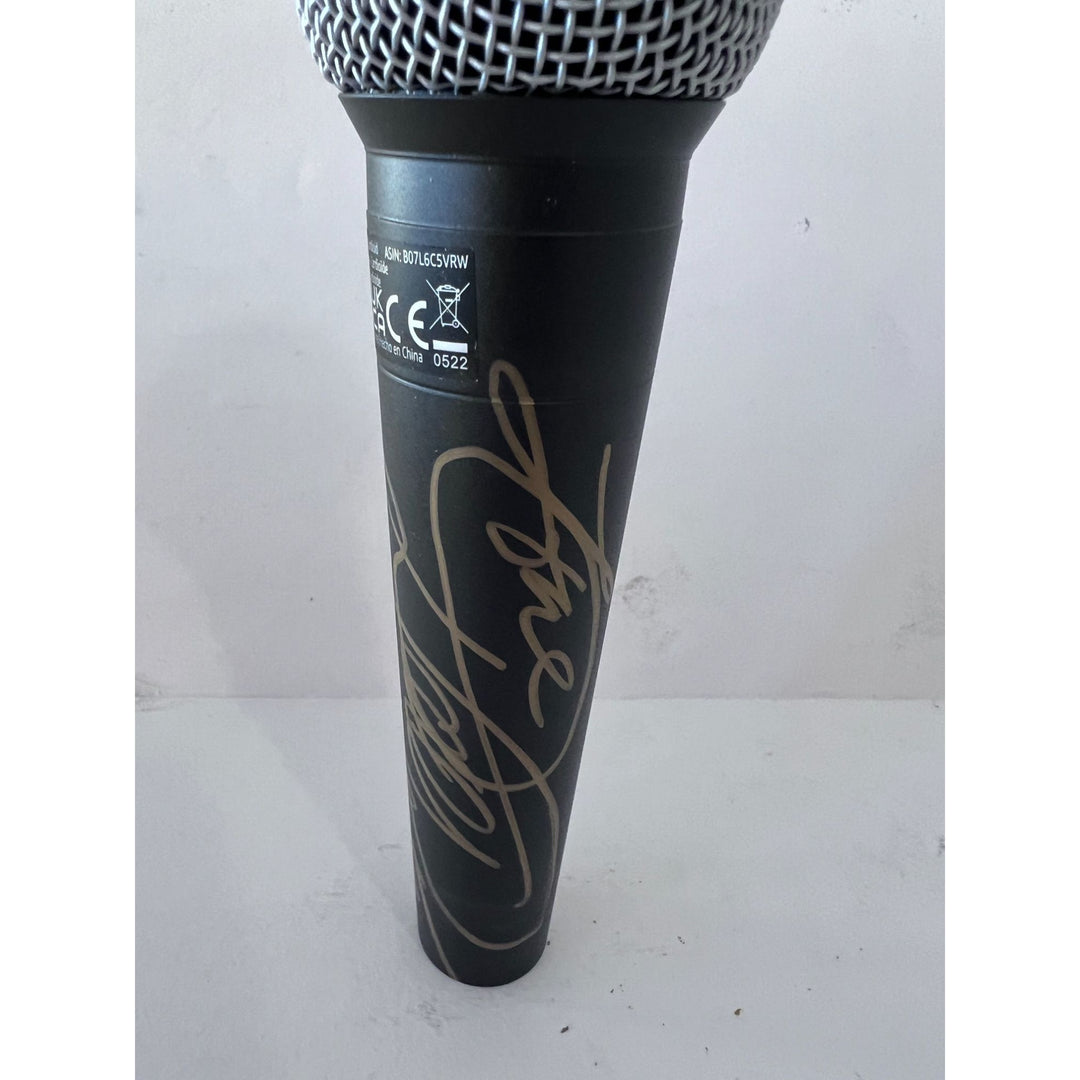 Dolly Parton microphone signed with proof