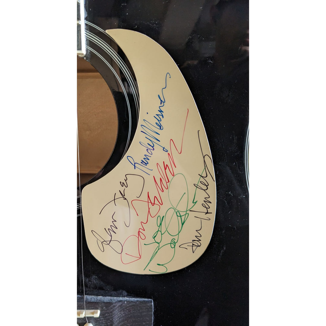 The Eagles Randy Meisner, Glenn Frey, Don Henley, Don Felder & Joe Walsh 41' full size acoustic guitar signed with proof
