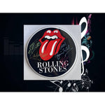 Load image into Gallery viewer, Keith Richards, Charlie Watts, Ronnie Wood, Mick Jagger, The Rolling Stones one-of-a-kind drumhead signed with proof
