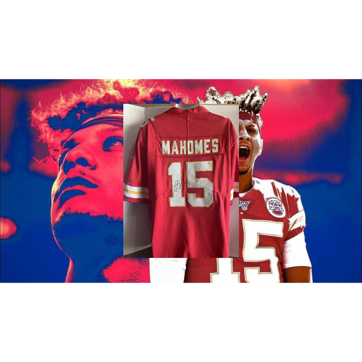 Patrick Mahomes Kansas City Chiefs game model jersey signed with proof