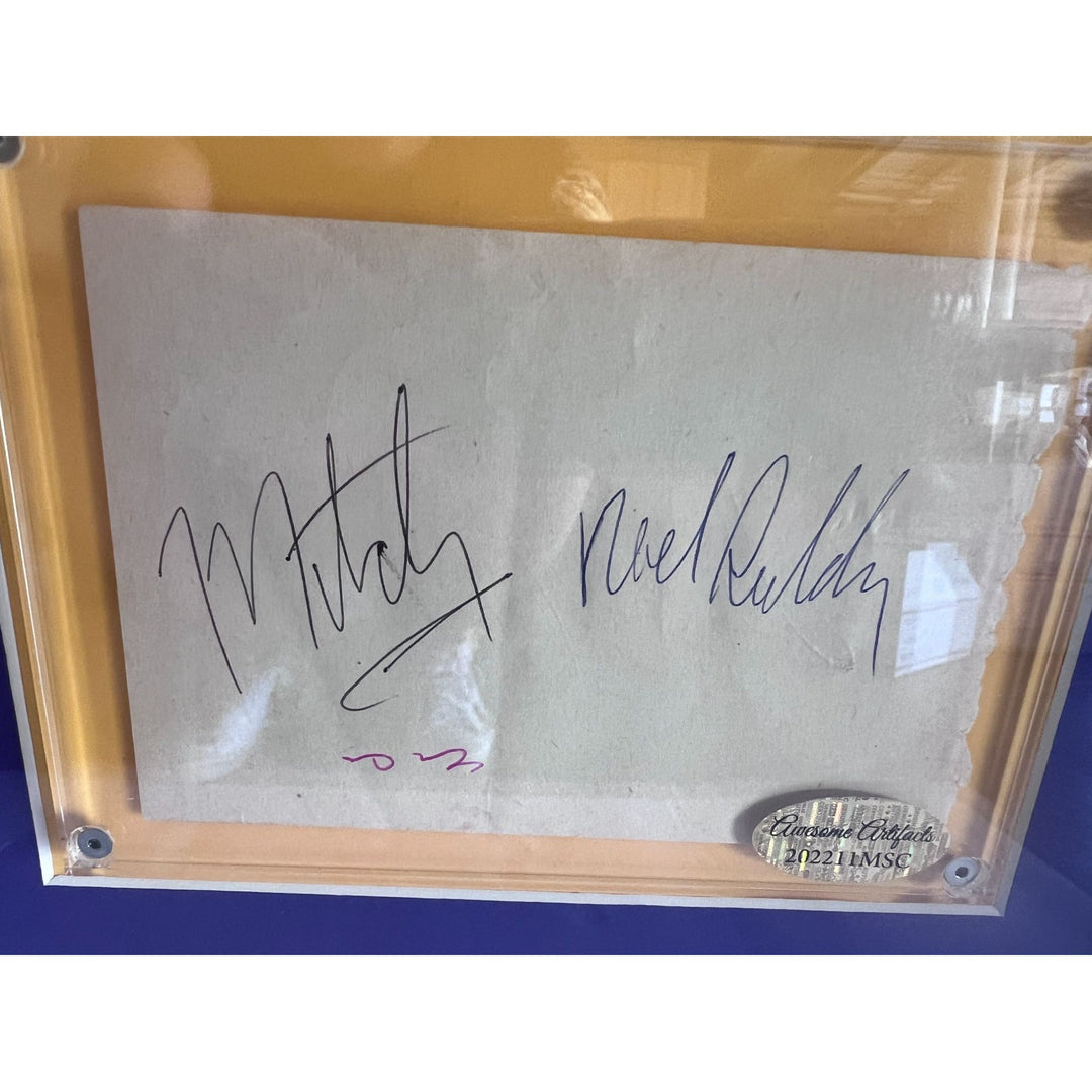 Jimi Hendrix Noel Redding Mitch Mitchell signed autograph book and concert ticket framed 20x27in with proof